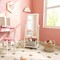 Kids Freestanding Full Length Dressing Floor Mirror w/ Shelf Storage Bin White